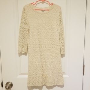Girls holiday lace crochet dress